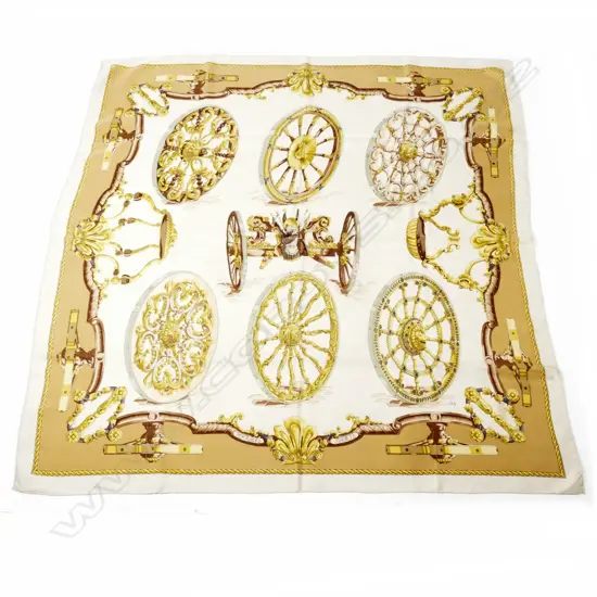 A vintage as new Hermès silk scarf