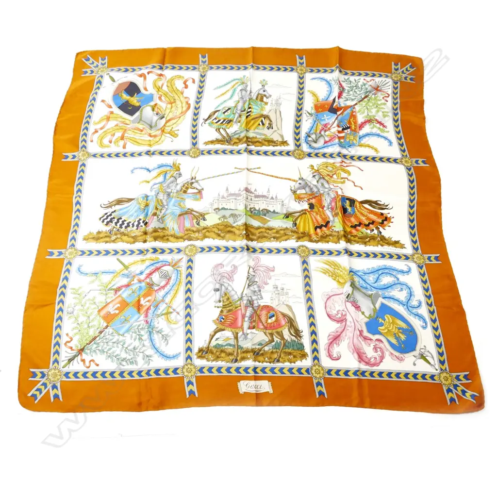 A vintage as new Gucci silk scarf Image 1++