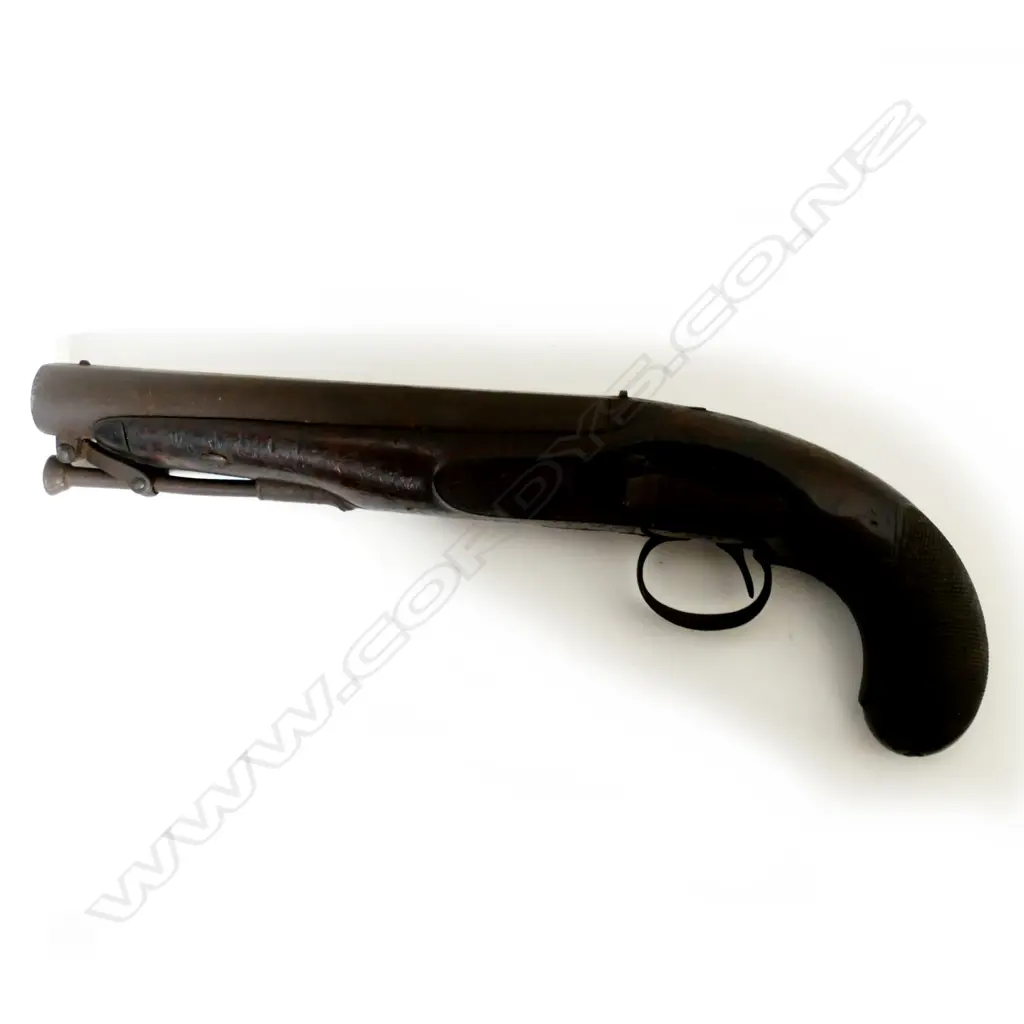 An c.1820 English percussion ‘manstopper’ military or coaching pistol Image 1++