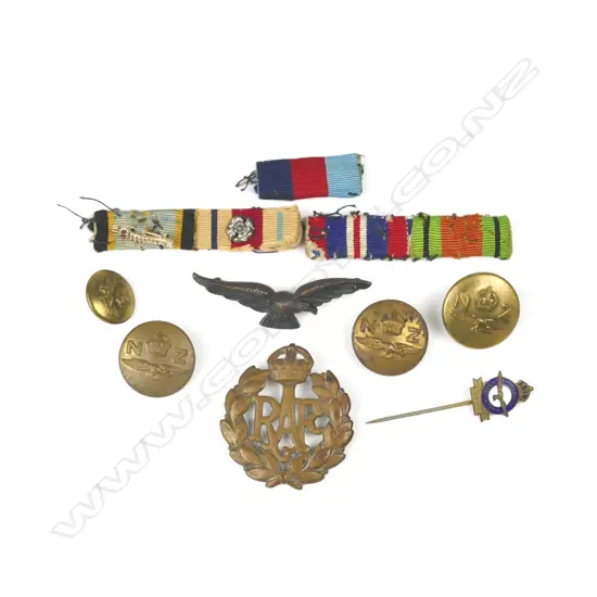 A collection of military badges