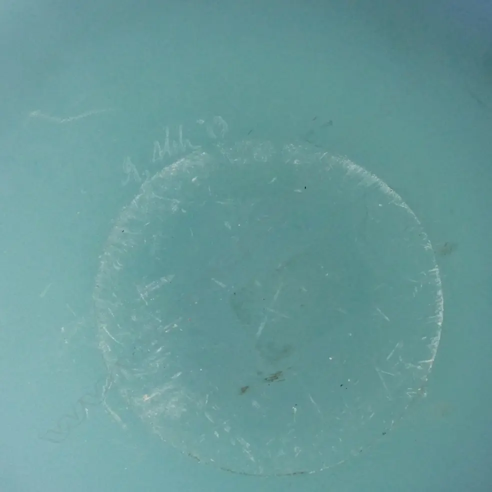 A large Garry Nash blue etched charger Image 1++