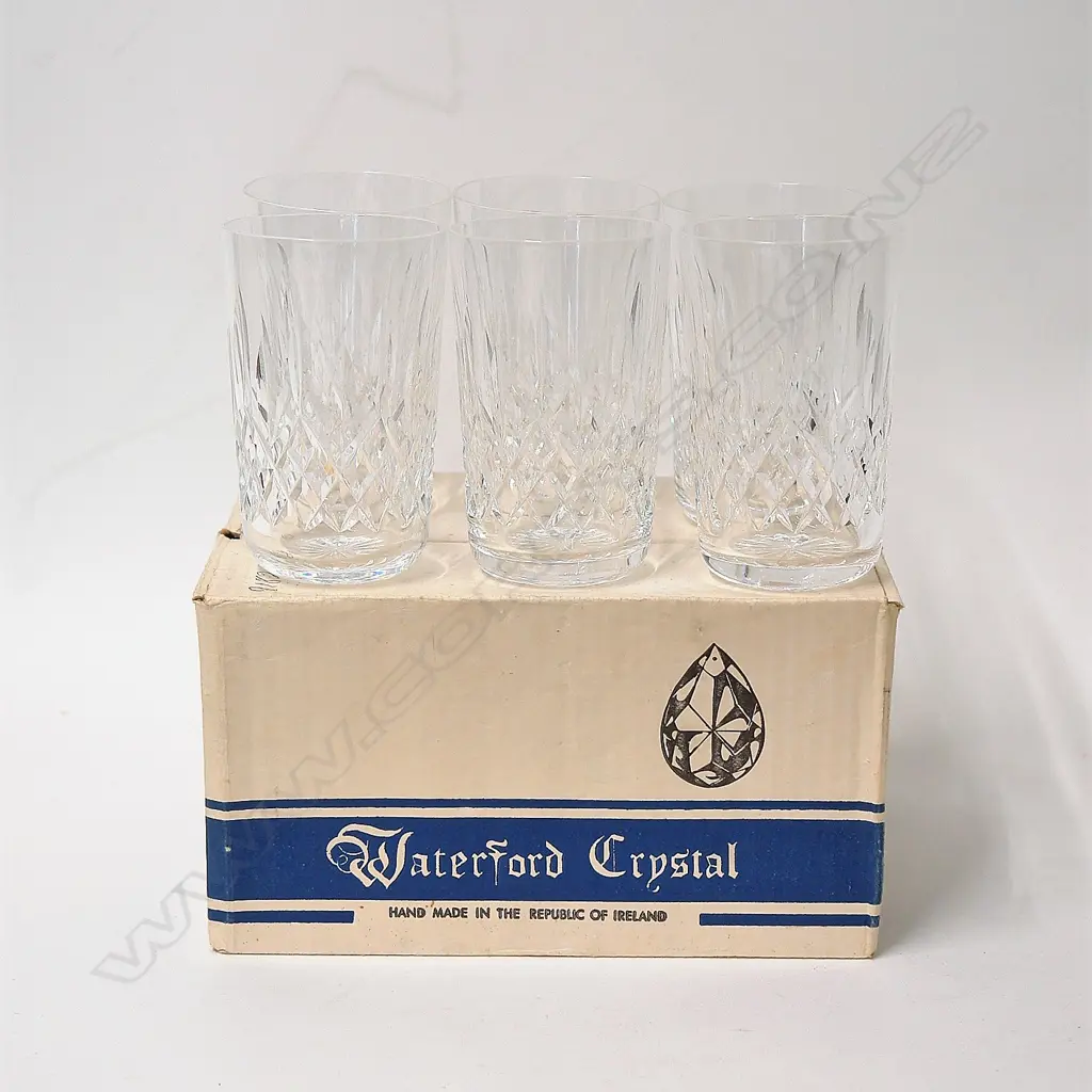 Six Waterford cut crystal Lismore tumblers Image 1++
