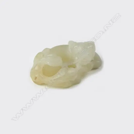 A small mutton fat jade carved piece
