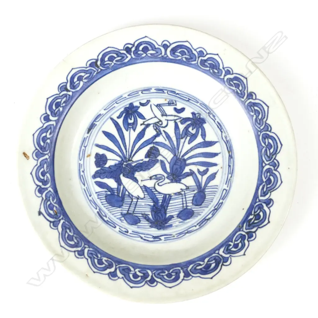 A Chinese 'Kitchen Ming' blue and white bowl Image 1++