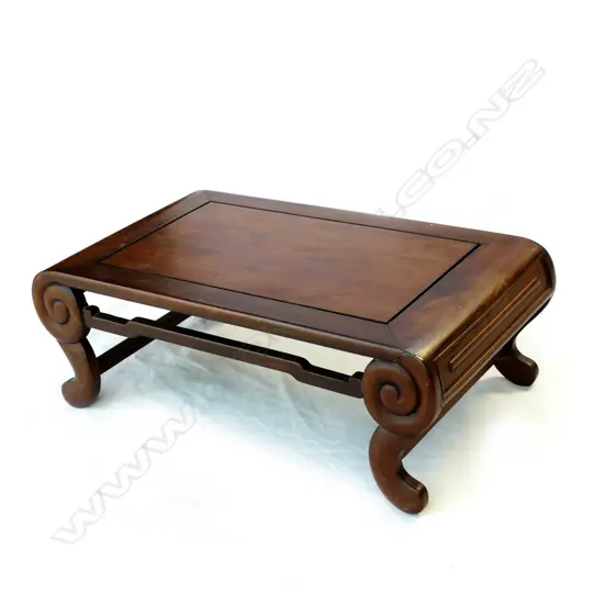 A small low Chinese hardwood vase stand
