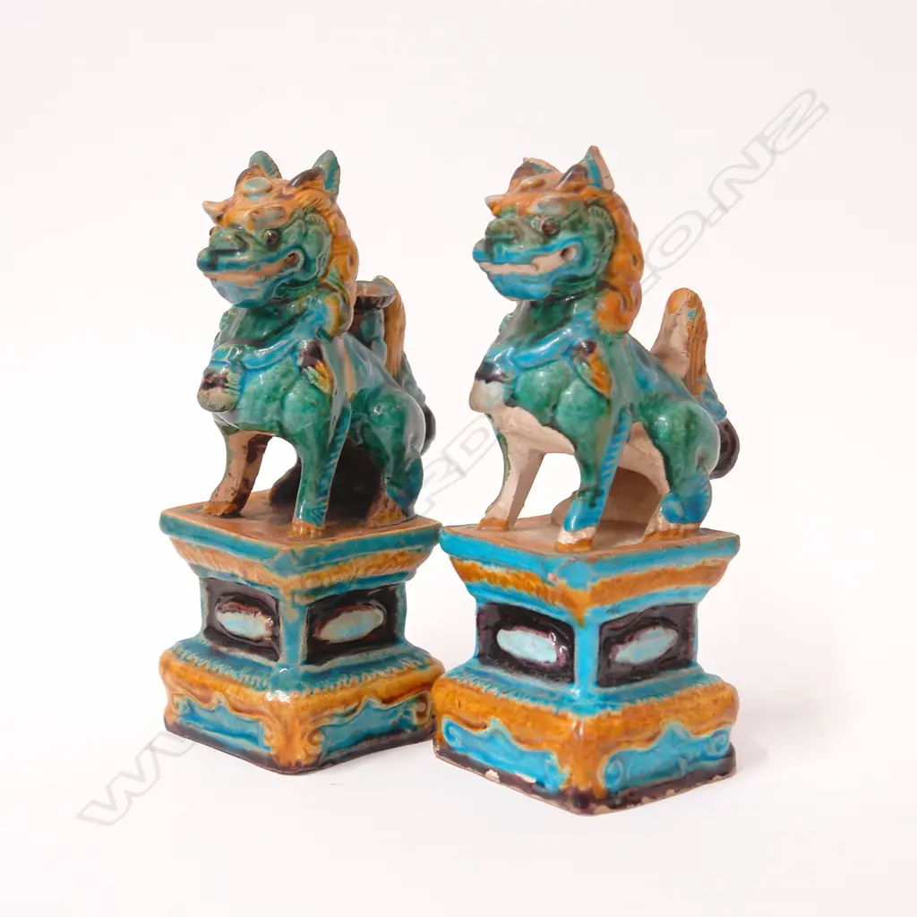 A pair of old Ming style joss stick holders Image 1++