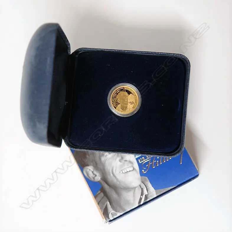 NZ 2008 Hillary $10 1/4oz gold coin Image 1++
