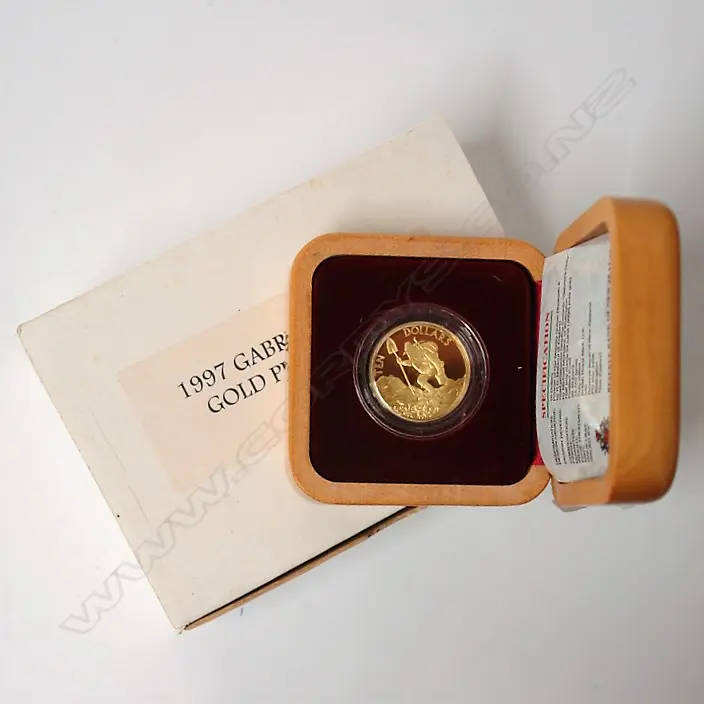 NZ 1997 Gabriel's Gully $10 24ct gold coin Image 1++