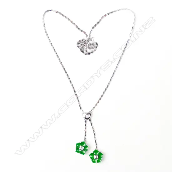 An 18ct. white gold