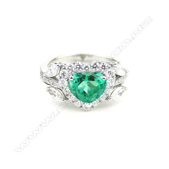 An impressive 18ct. white gold
