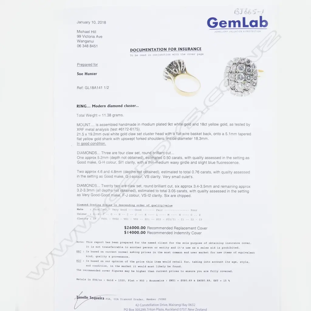 An impressive 18ct. gold and diamond dress ring Image 1++