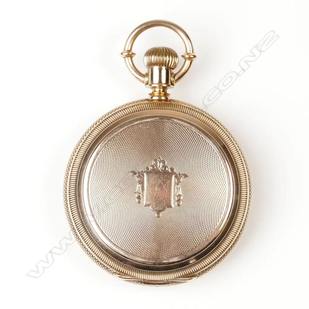 An 18ct rose gold Elgin full hunter pocket watch Image 1++