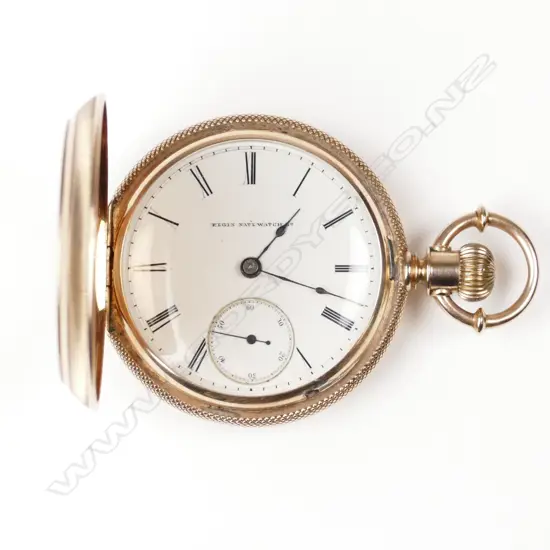 An 18ct rose gold Elgin full hunter pocket watch