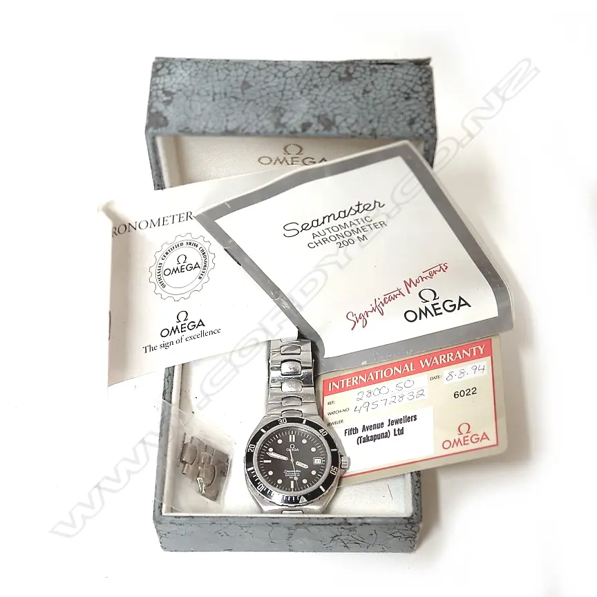 A c. 1994 Omega Seamaster Automatic chronometer 200M gent's wristwatch Image 1++
