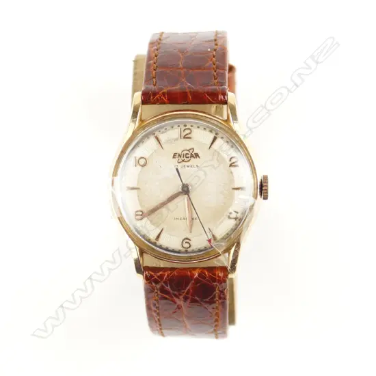 A gent's vintage Enicar 17-jewels wristwatch