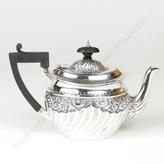 A Victorian silver bachelor's teapot