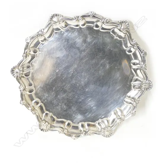 An early 1900s Irish silver salver