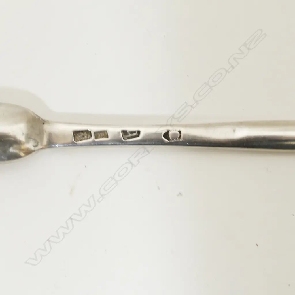 A George III silver marrow scoop Image 1++