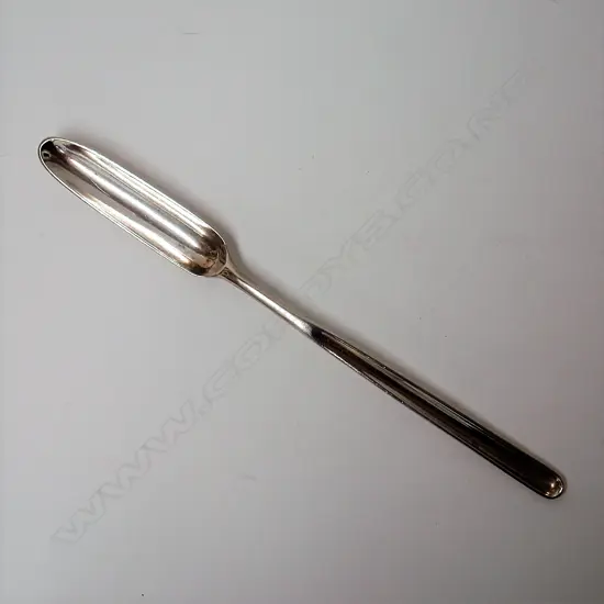 A George III silver double ended marrow scoop