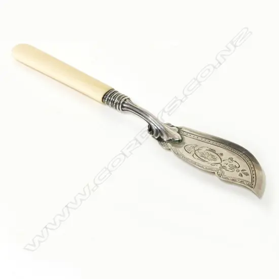 A Victorian silver butter knife