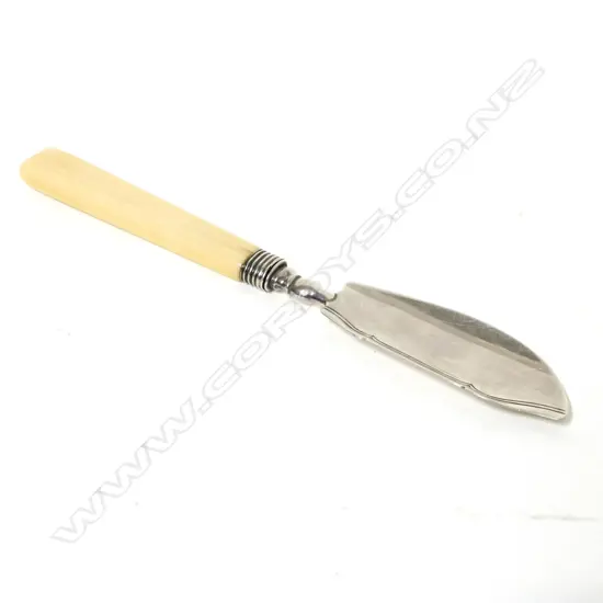 A George IV silver butter knife