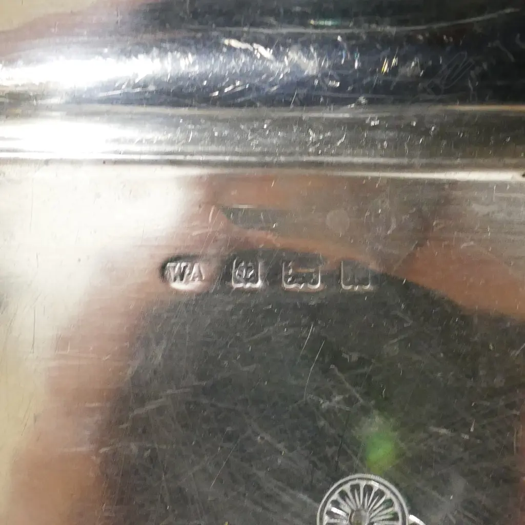 An early 1900's silver dressing table tray Image 1++