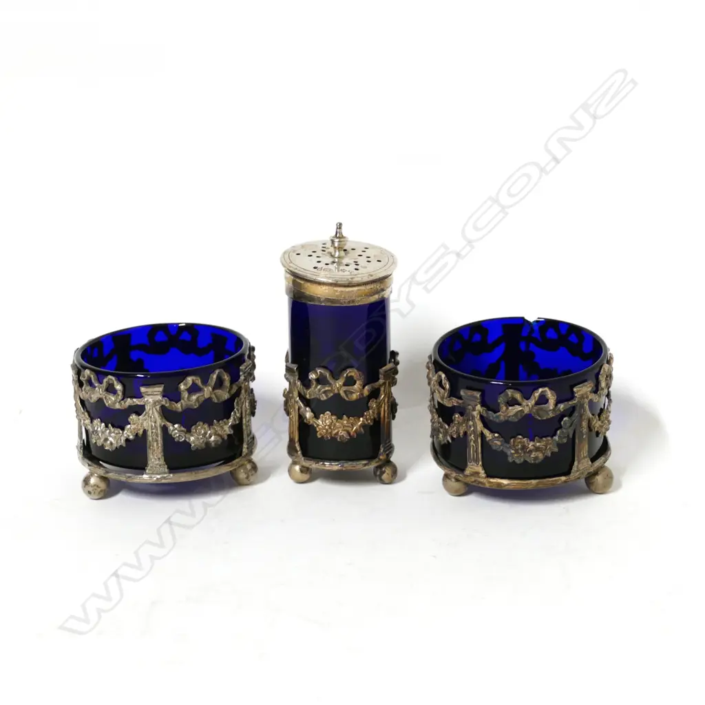 An Edwardian condiment set Image 1++