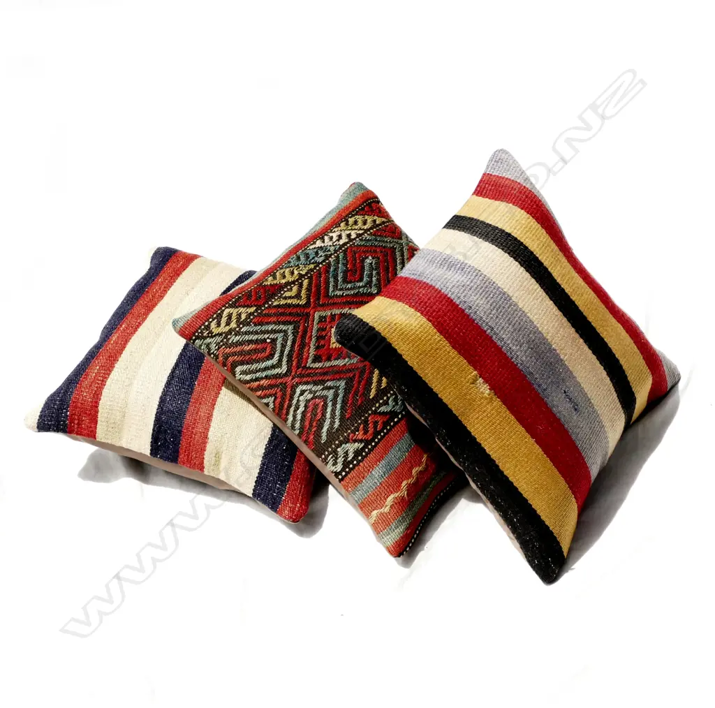 Three Turkish kilim cushions Image 1++