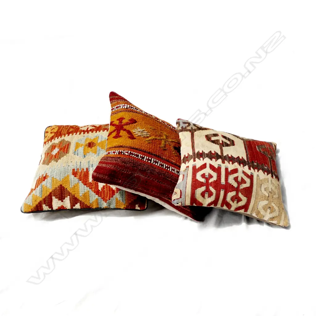 Three Turkish kilim cushions Image 1++