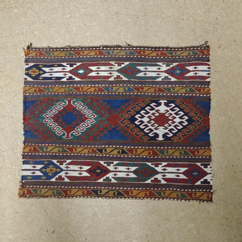 A small old fine quality Turkish kilim panel Image 1++