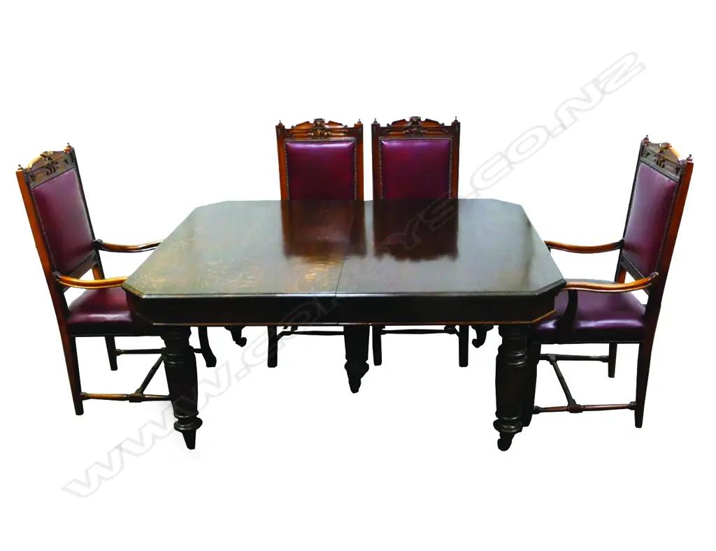 An impressive Victorian oak banqueting table Image 1++