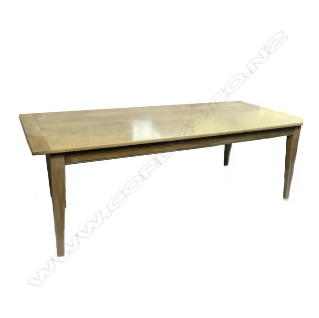 A good ash plank top dining table of French country style Image 1++