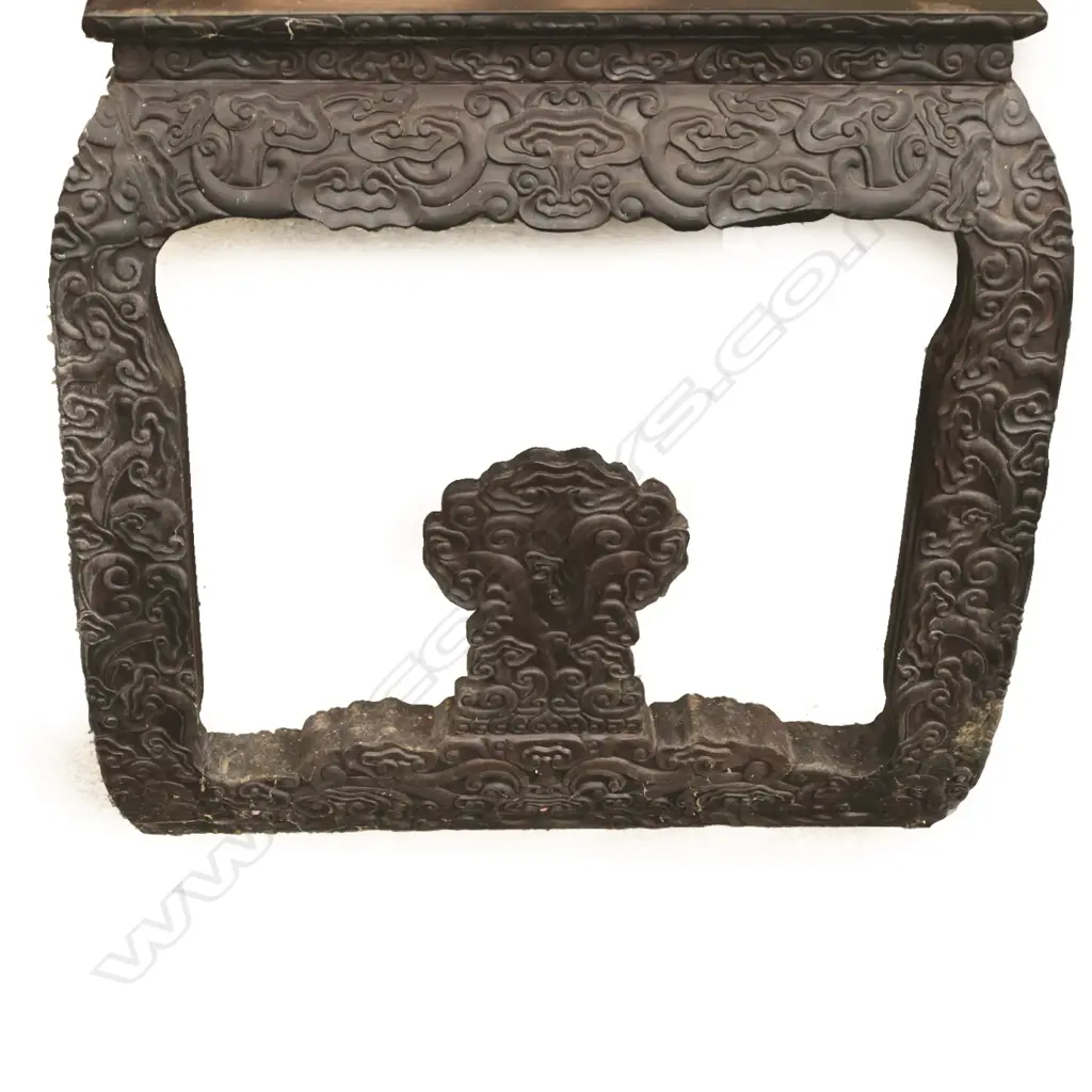 A heavy Chinese hardwood table Image 1++