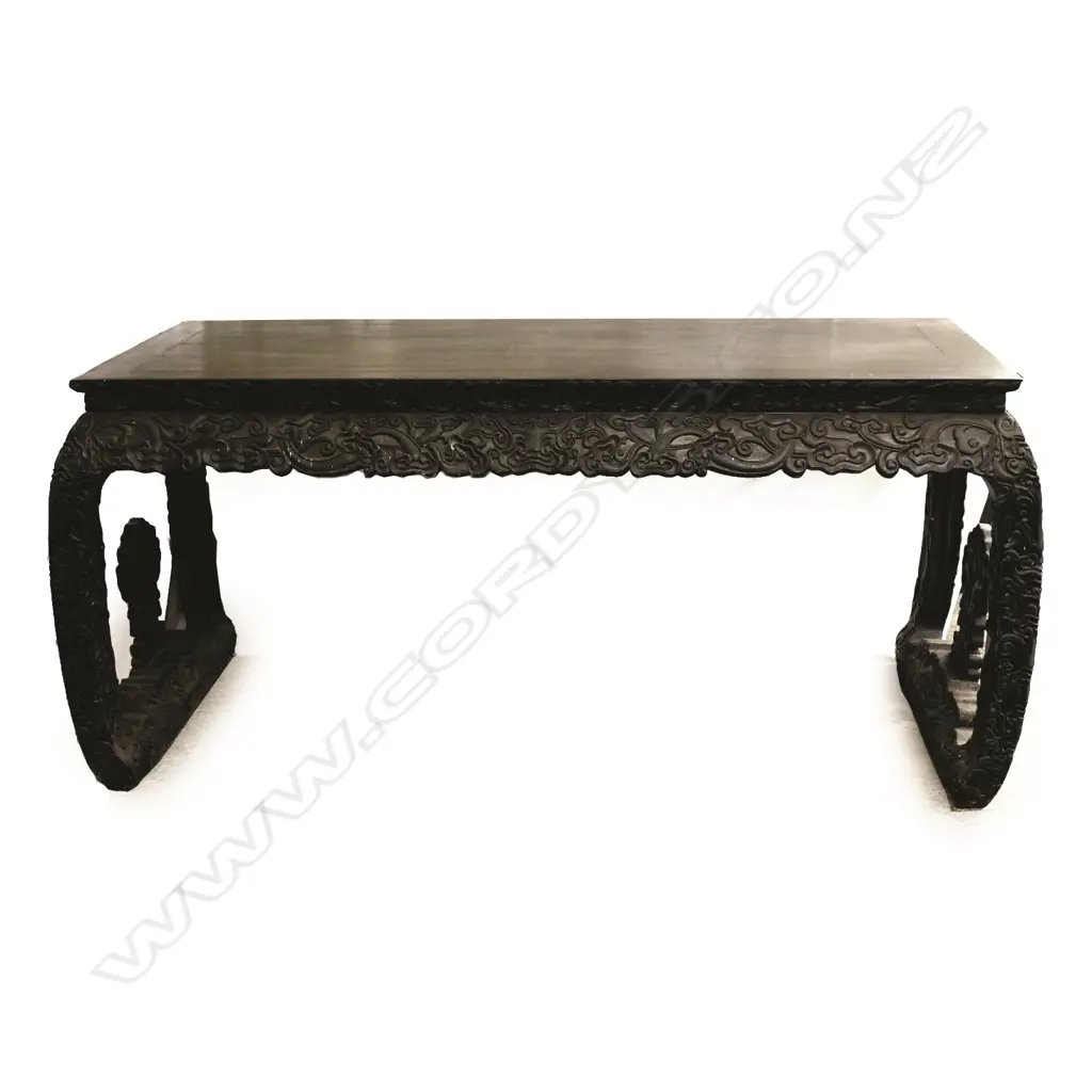 A heavy Chinese hardwood table Image 1++