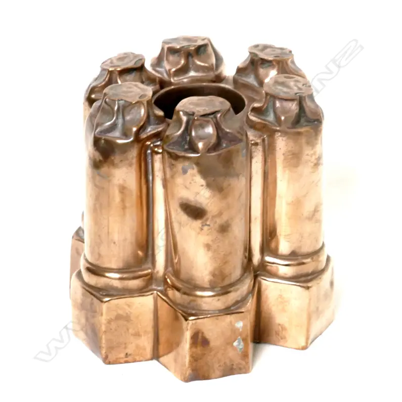 An unusual antique copper pipe mould Image 1++