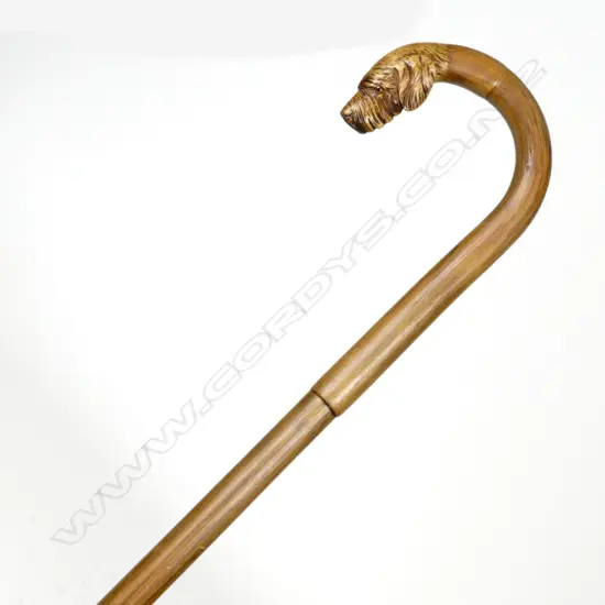 A vintage cane walking stick