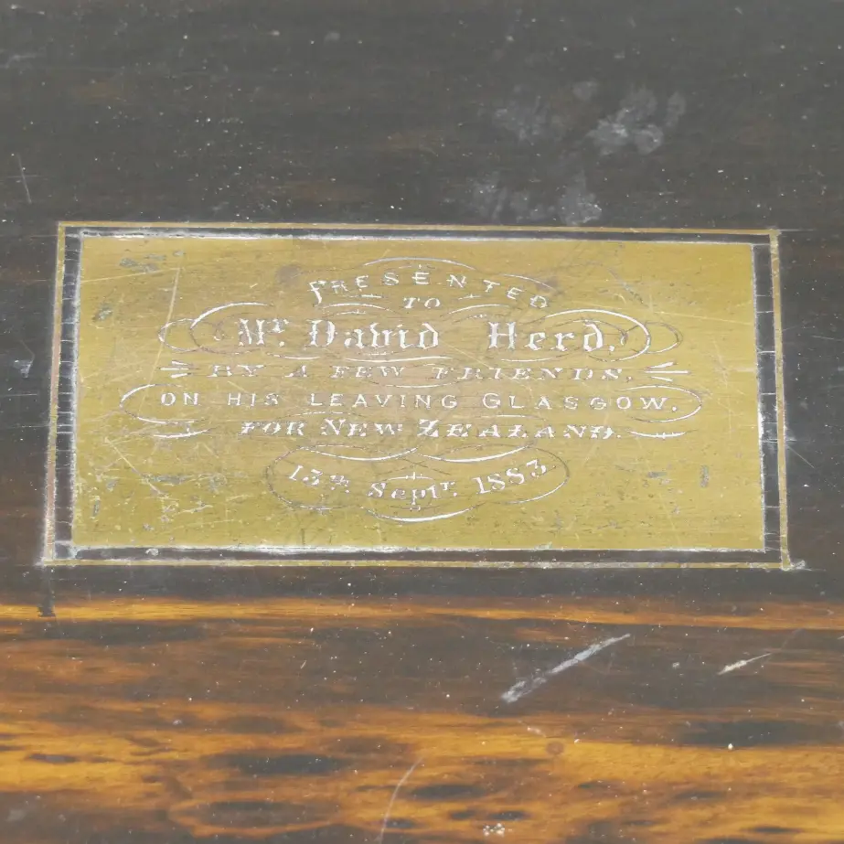 A Victorian Coromandel wood writing box Image 1++