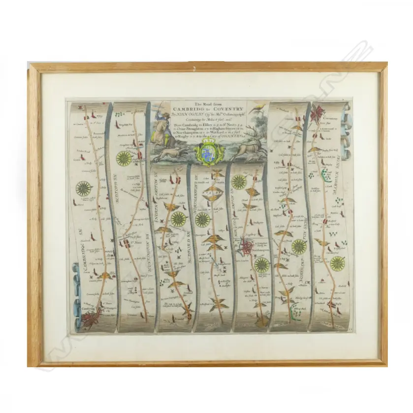 An 18thC strip map Image 1++