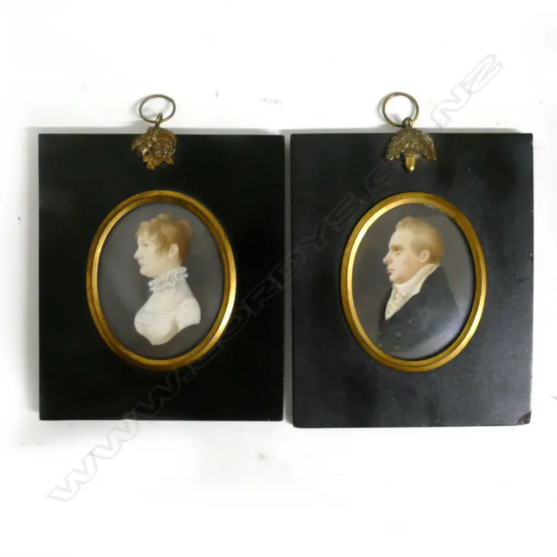Two portrait miniatures Image 1++
