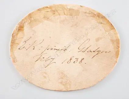 An early 19thC 14ct gold framed portrait miniature Image 1++