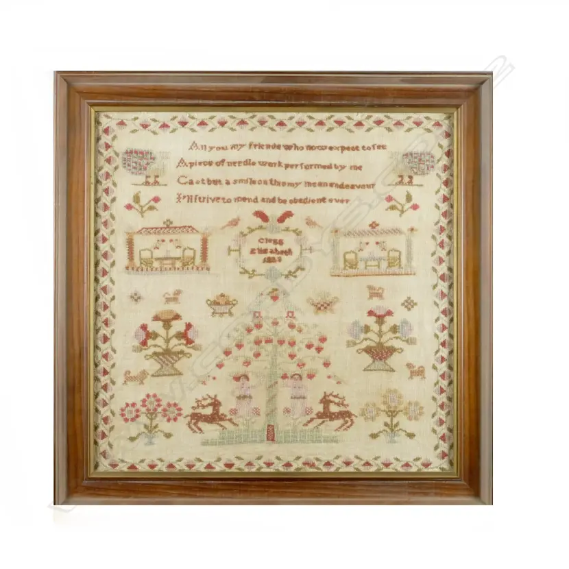 A 19thC sampler Image 1++