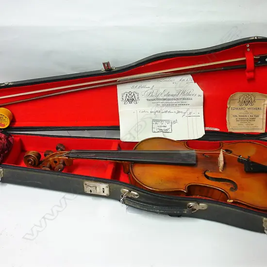 A c.1900 German violin and bow