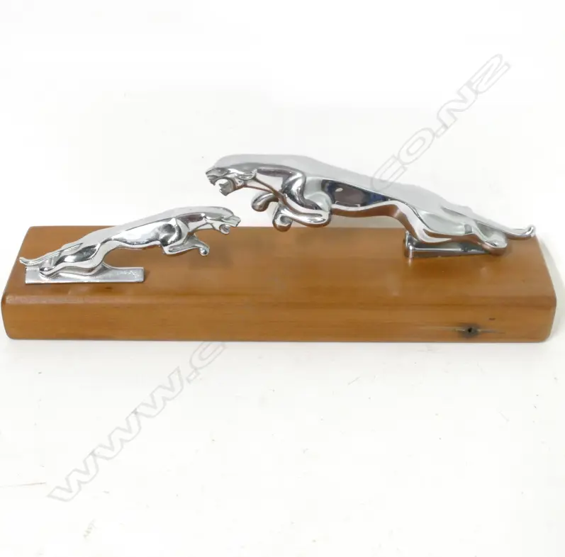 Two Jaguar car mascots Image 1++