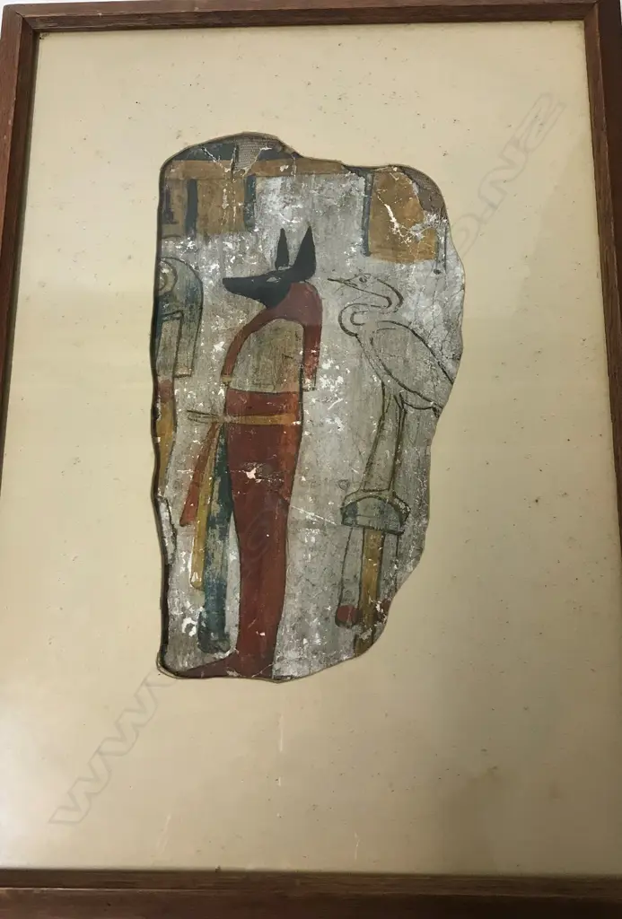 A fragment of ancient Egyptian cartonnage Image 1++