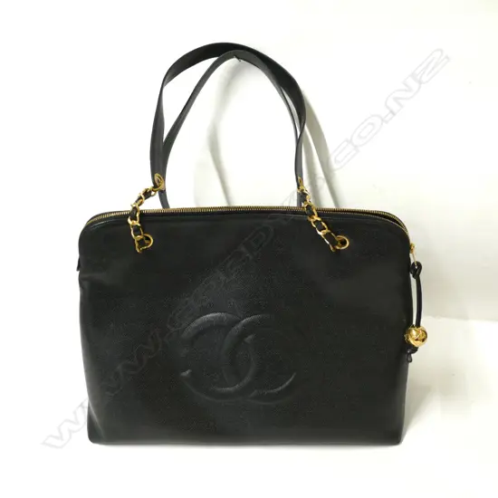 An authentic pre-owned large Chanel handbag