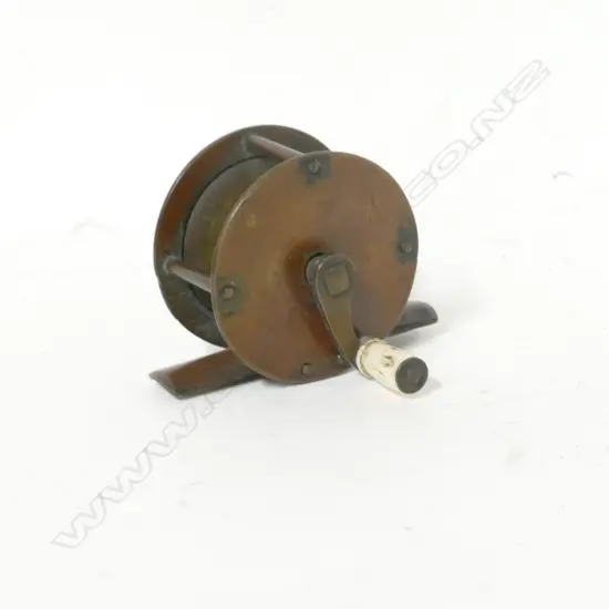 A brass 2" winch reel