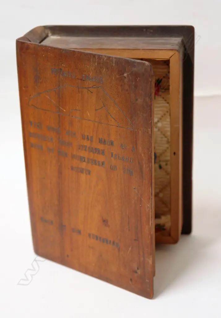 A vintage Pitcairn Island book form box Image 1++