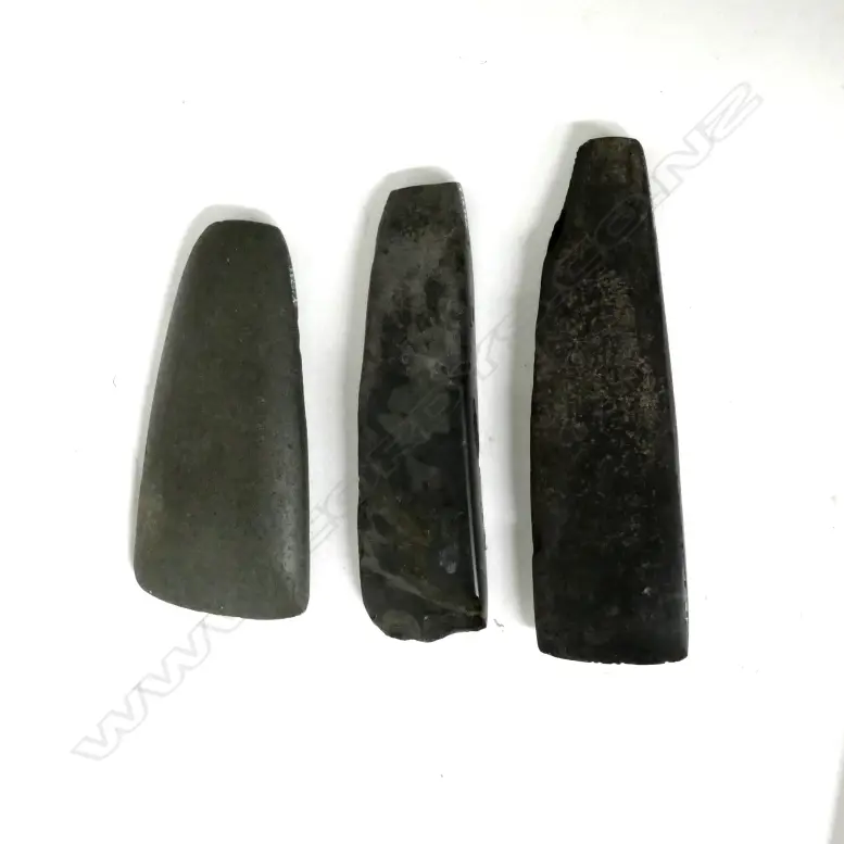 Three Maori stone Toki (adze) Image 1++