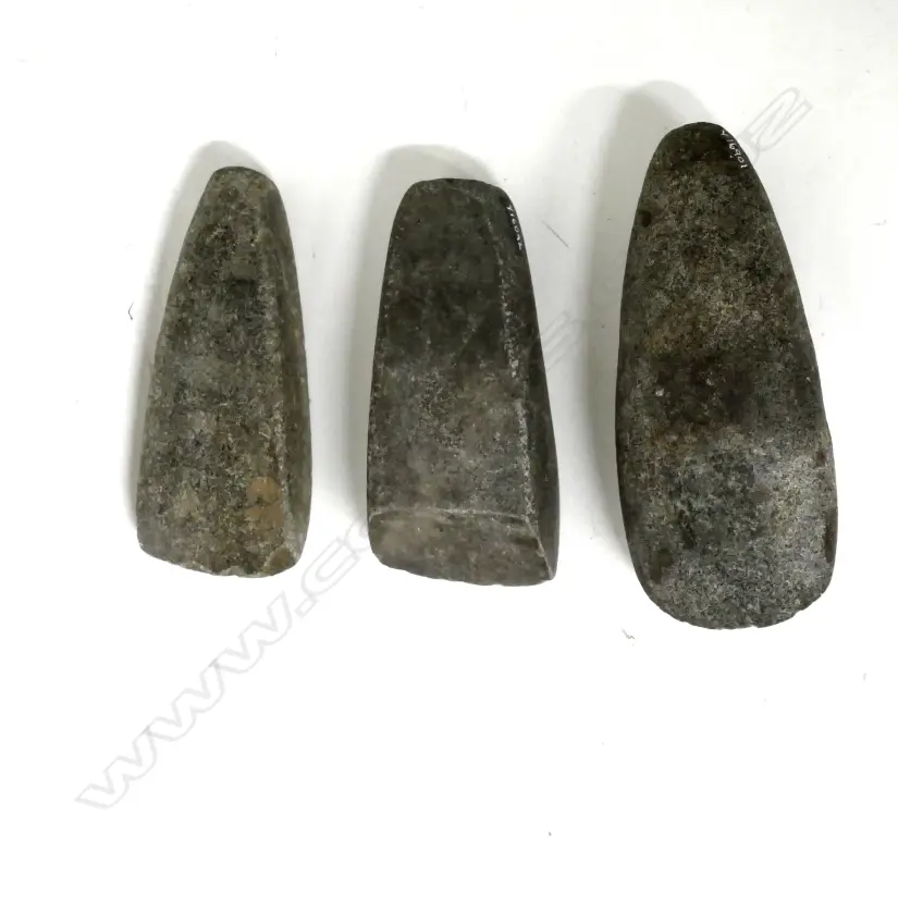 Three Maori stone toki (adze) Image 1++