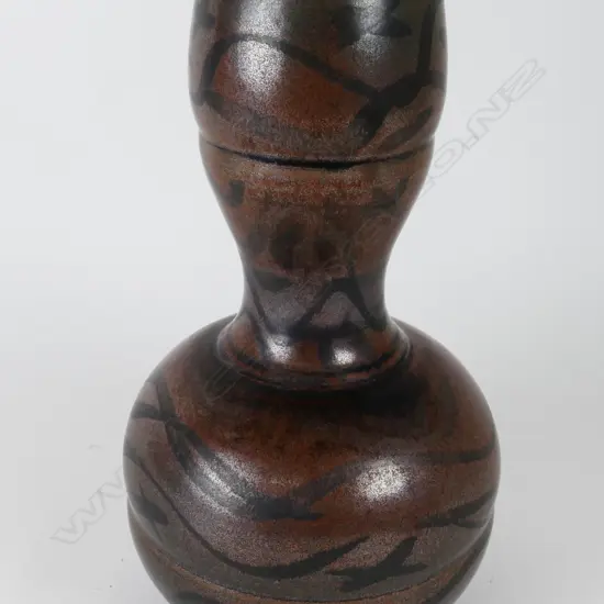 An Anneke Borren brown vase